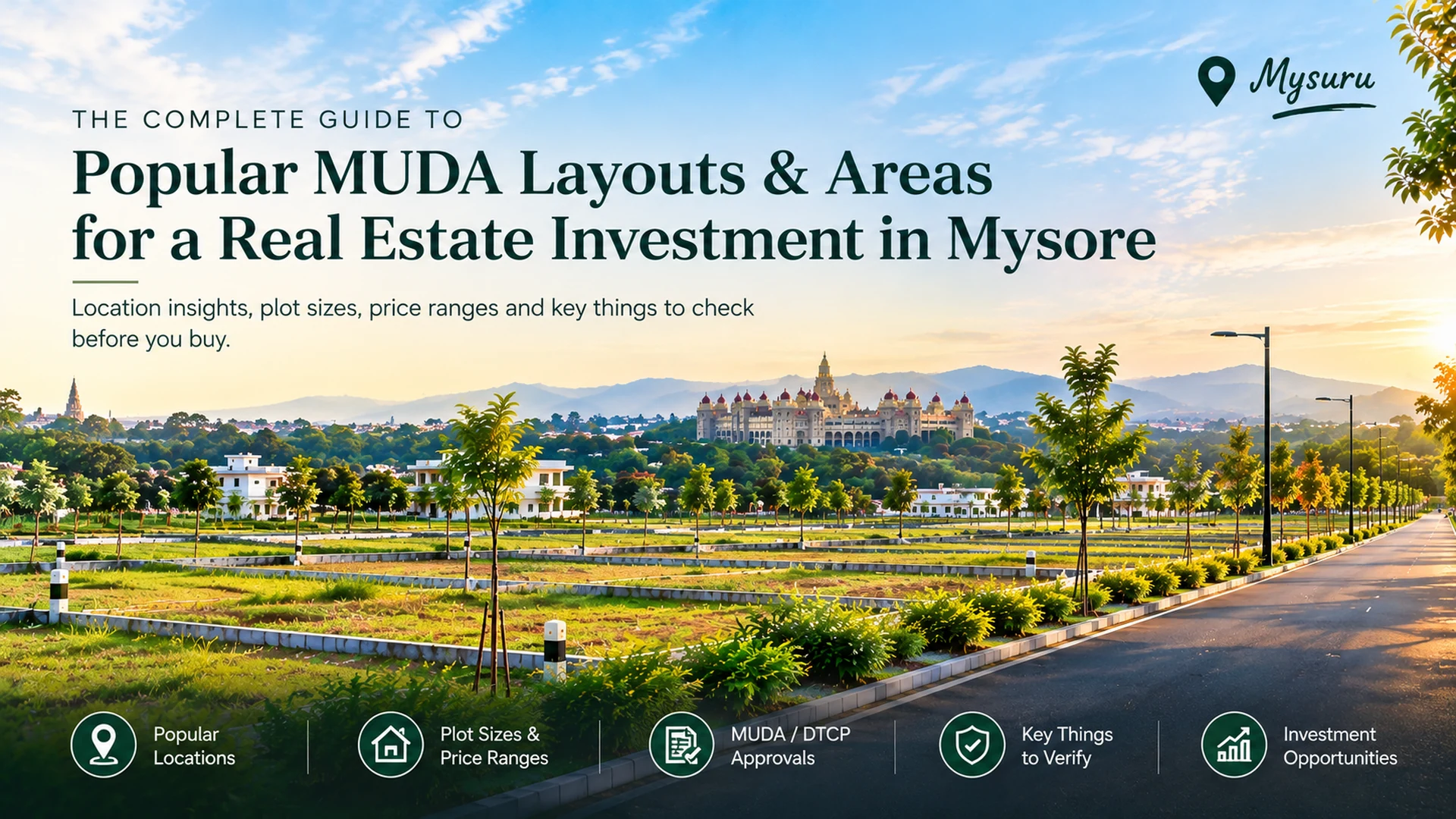 30x40 MUDA Approved Sites in Mysuru: Best Areas & Prices (2026 Guide)